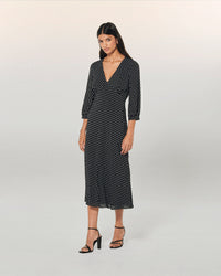 NOIR TIE AND DYE CO / NEW / QTY : 41 / Robe Longue Manche Courte Lucia - Noir Tie And Dye Co