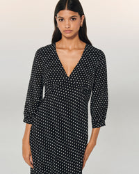 NOIR TIE AND DYE CO / NEW / QTY : 41 / Robe Longue Manche Courte Lucia - Noir Tie And Dye Co