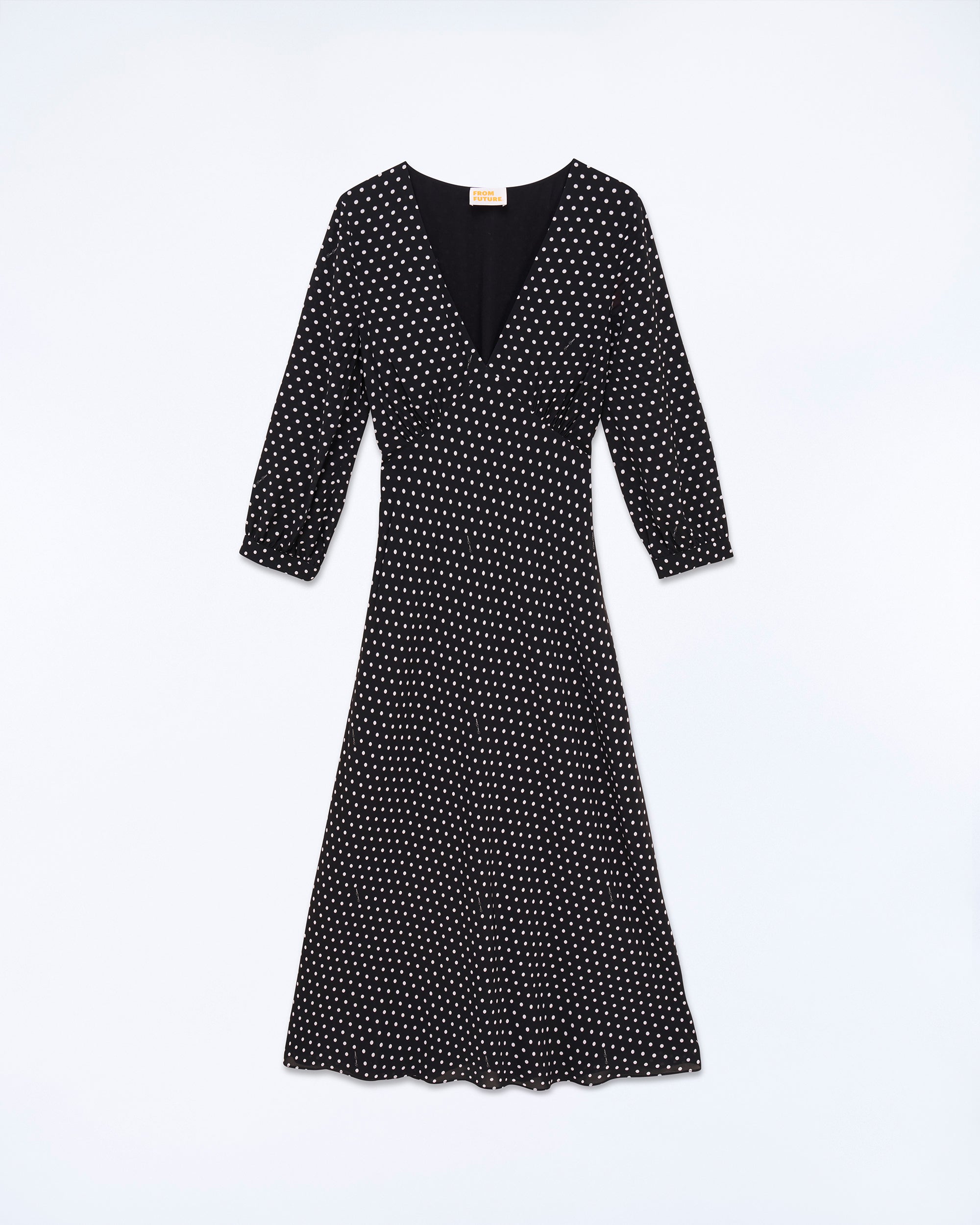 NOIR TIE AND DYE CO / NEW / QTY : 41 / Robe Longue Manche Courte Lucia - Noir Tie And Dye Co