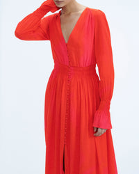 Robe longue évasée - Utopic Pink