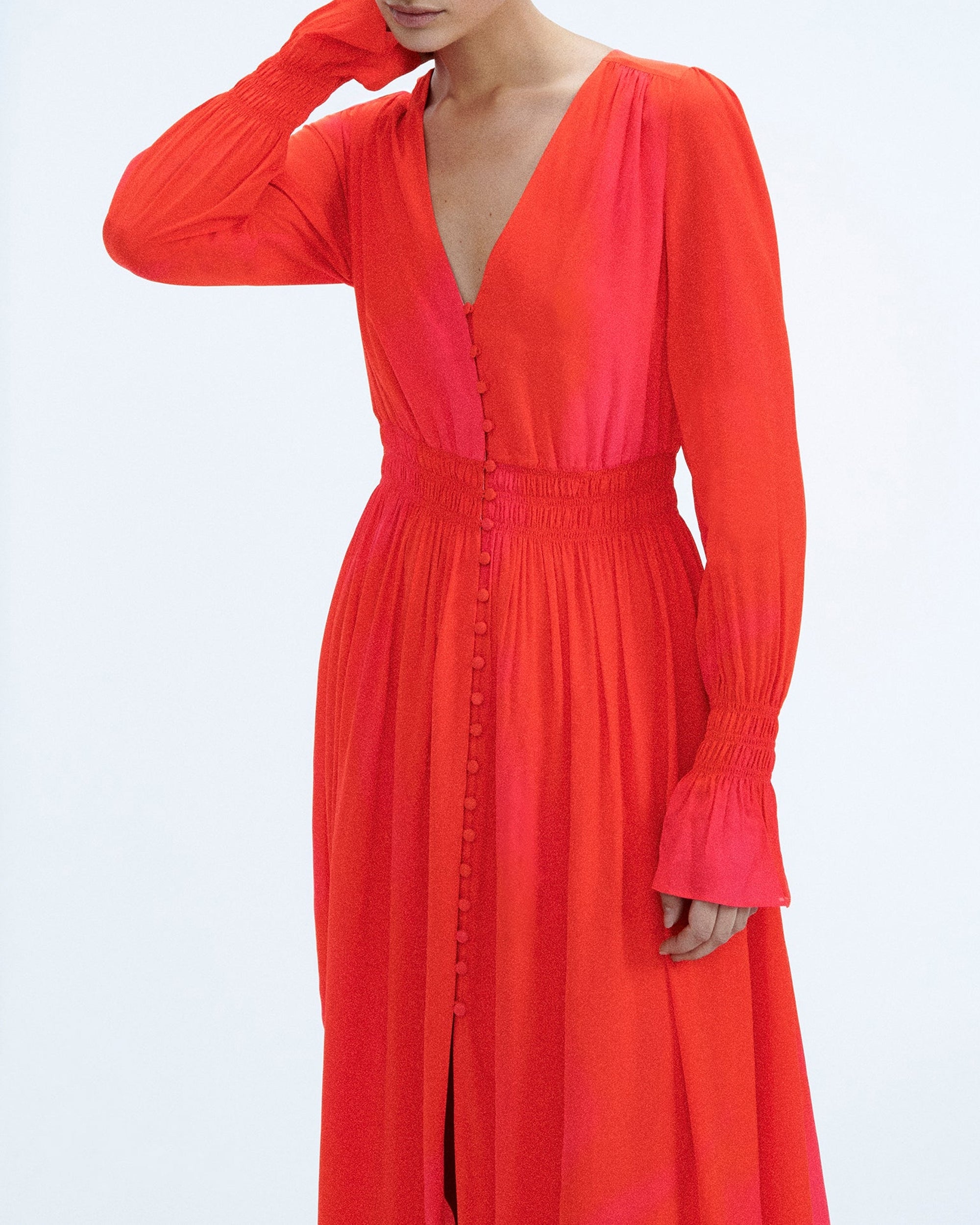Robe longue évasée - Utopic Pink
