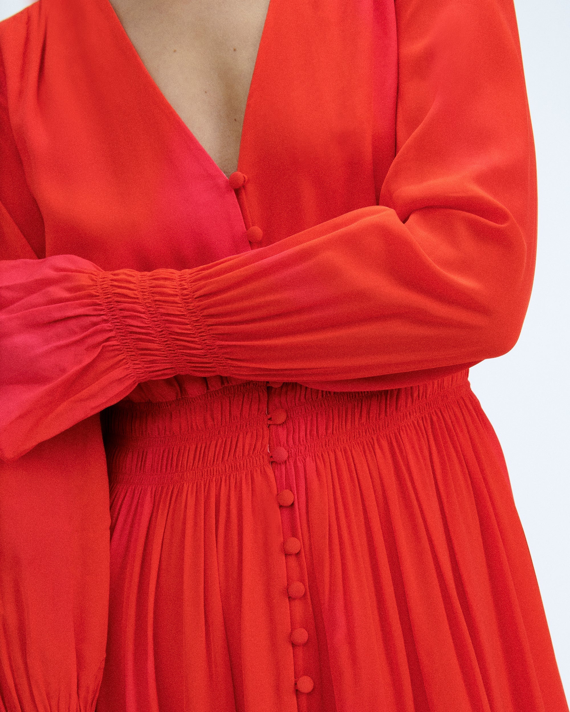 Robe longue évasée - Utopic Pink