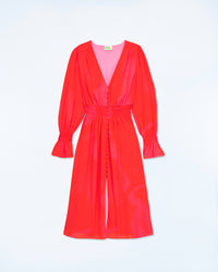 UTOPIC PINK / NEW / QTY : 124 / Robe Longue Manche Longue - Utopic Pink