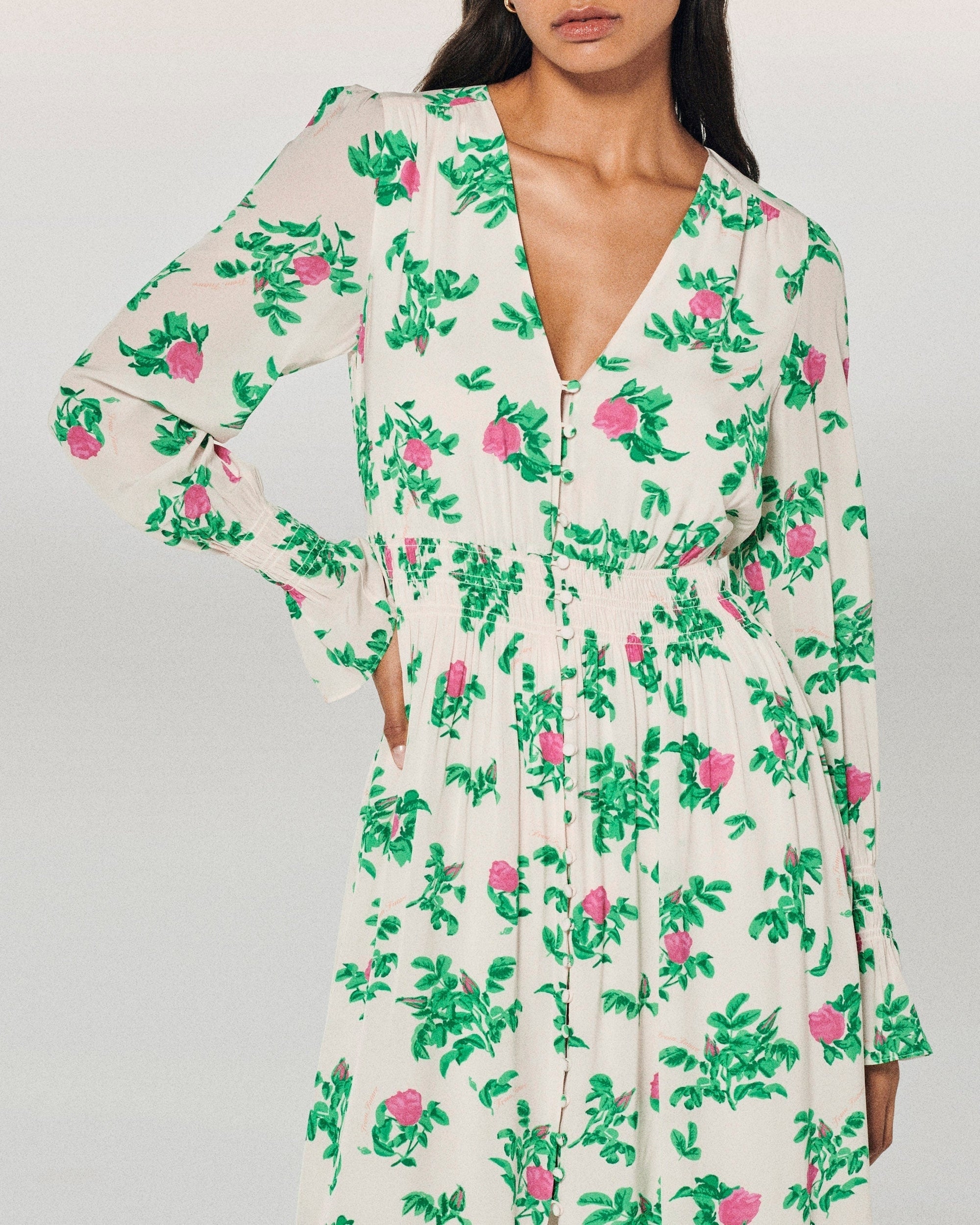 Robe longue évasée - Spring Flower