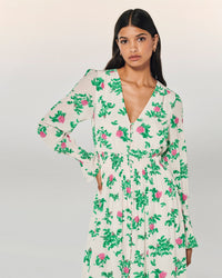 Y. ONLY PORTE / SPRING FLOWERS / DJV / QTY : 129 / Robe Longue Manche Longue - Spring Flowers
