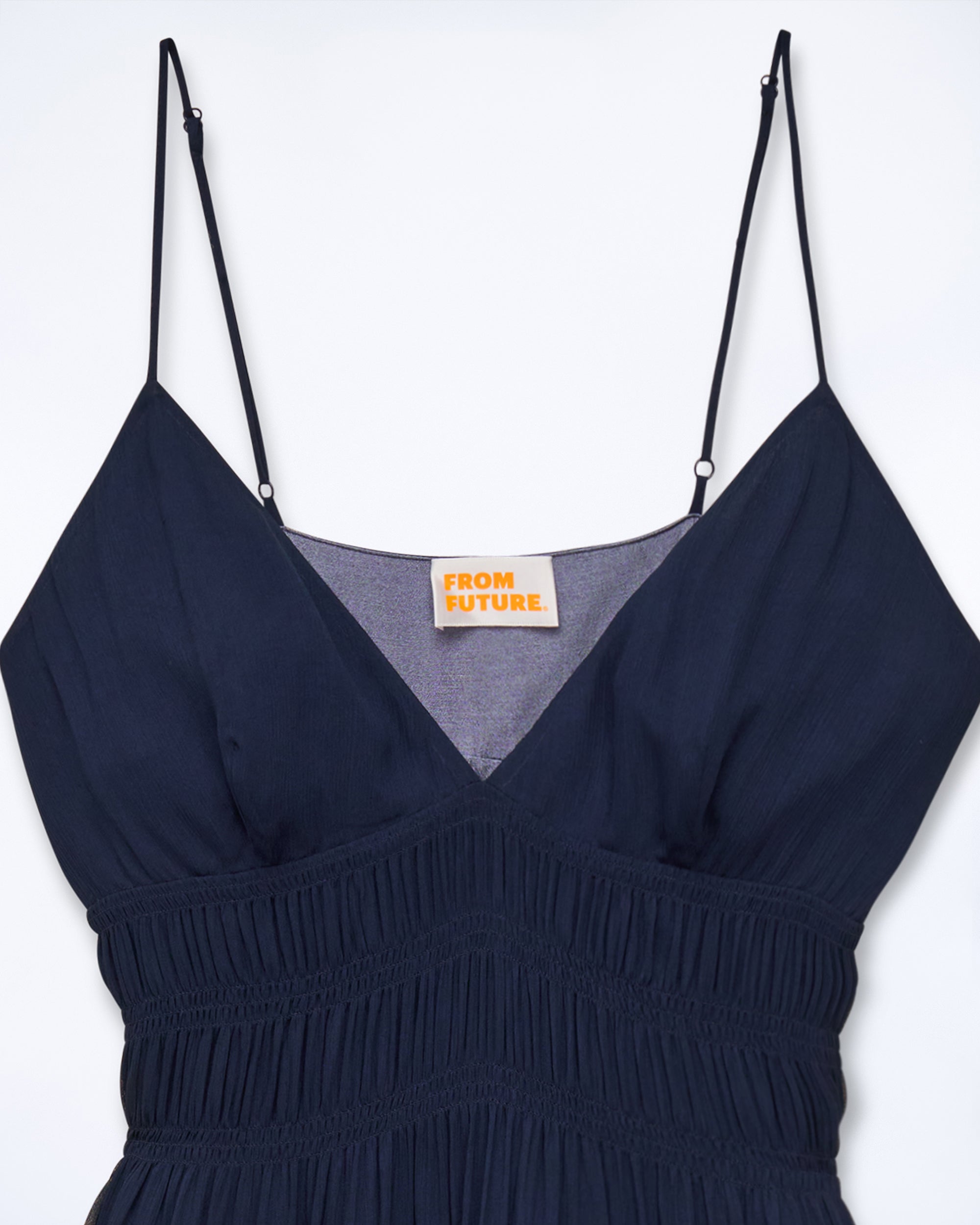 Robe longue à bretelles Sofia - Navy