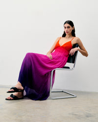 BLURRY SUNSET / NEW / QTY : 1 / Robe Longue Bretelle Sofia - Blurry Sunset