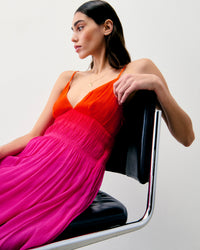 BLURRY SUNSET / NEW / QTY : 1 / Robe Longue Bretelle Sofia - Blurry Sunset