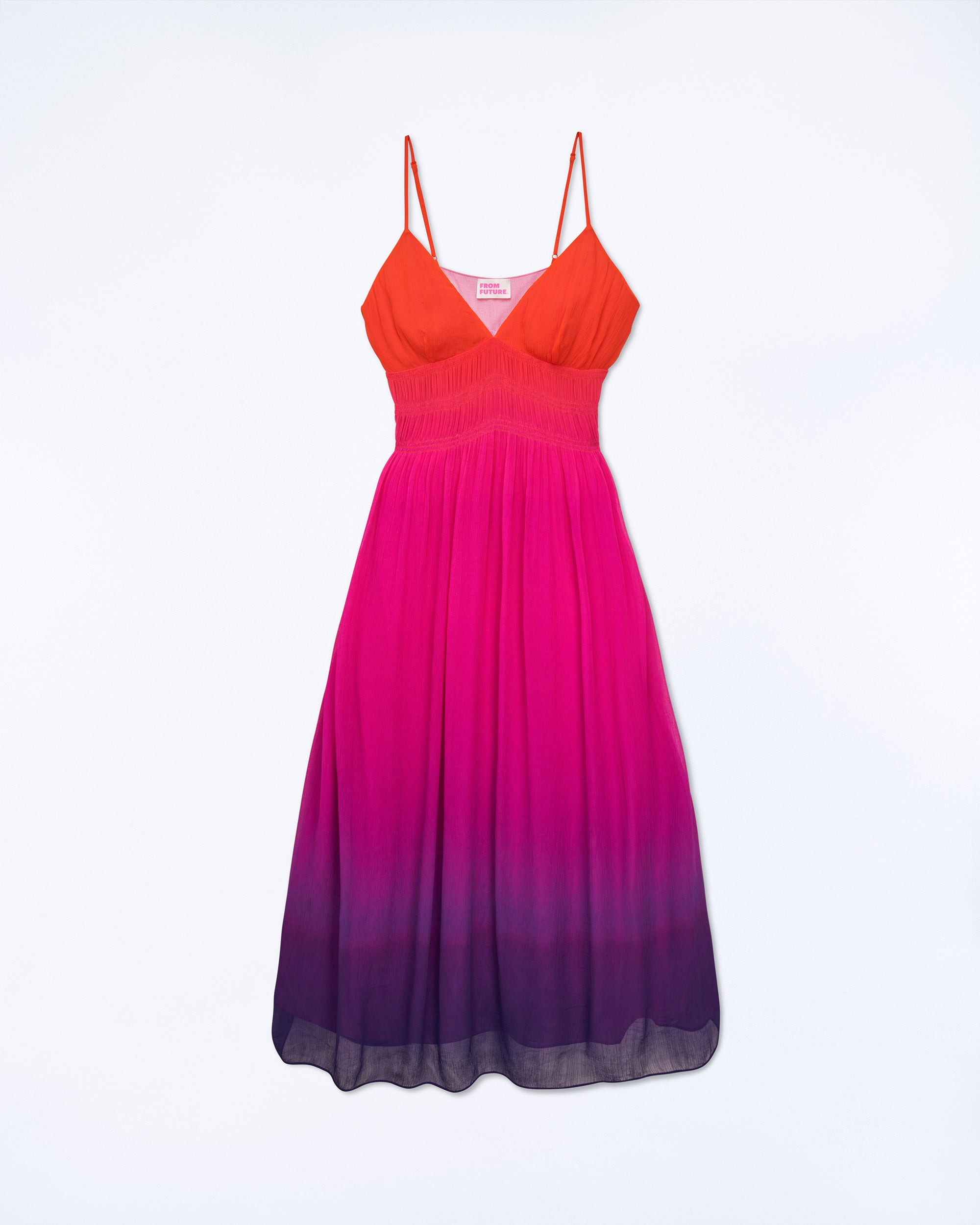 BLURRY SUNSET / NEW / QTY : 1 / Robe Longue Bretelle Sofia - Blurry Sunset