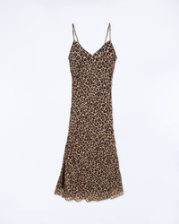 WINTER LEOPARD / NEW / QTY : 3 / Robe Longue Bretelle Mousseline - Winter Leopard