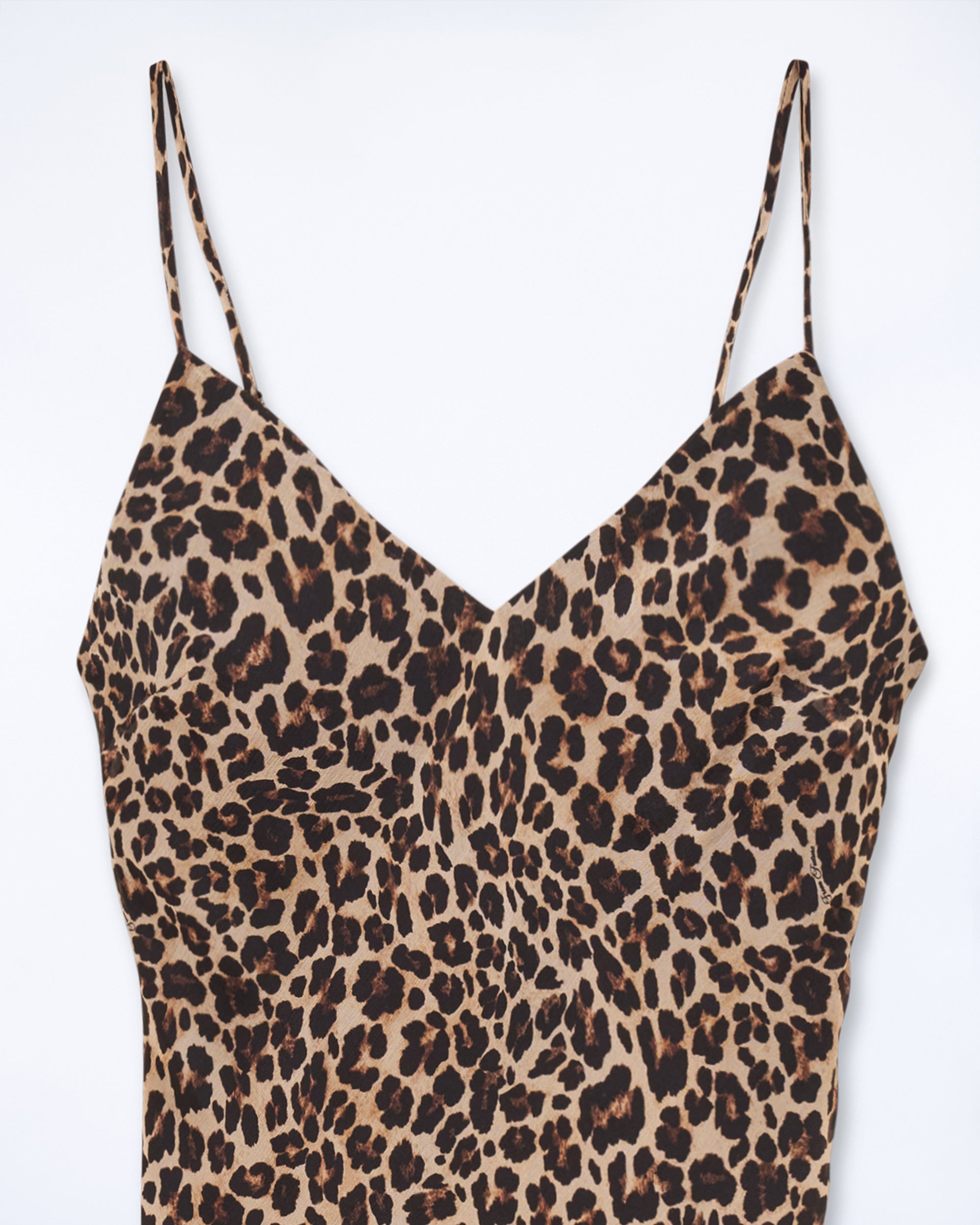 WINTER LEOPARD / NEW / QTY : 3 / Robe Longue Bretelle Mousseline - Winter Leopard