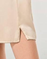 CHAMPAGNE / NEW / QTY : 37 / Robe Courte Bretelle Tessia - Champagne