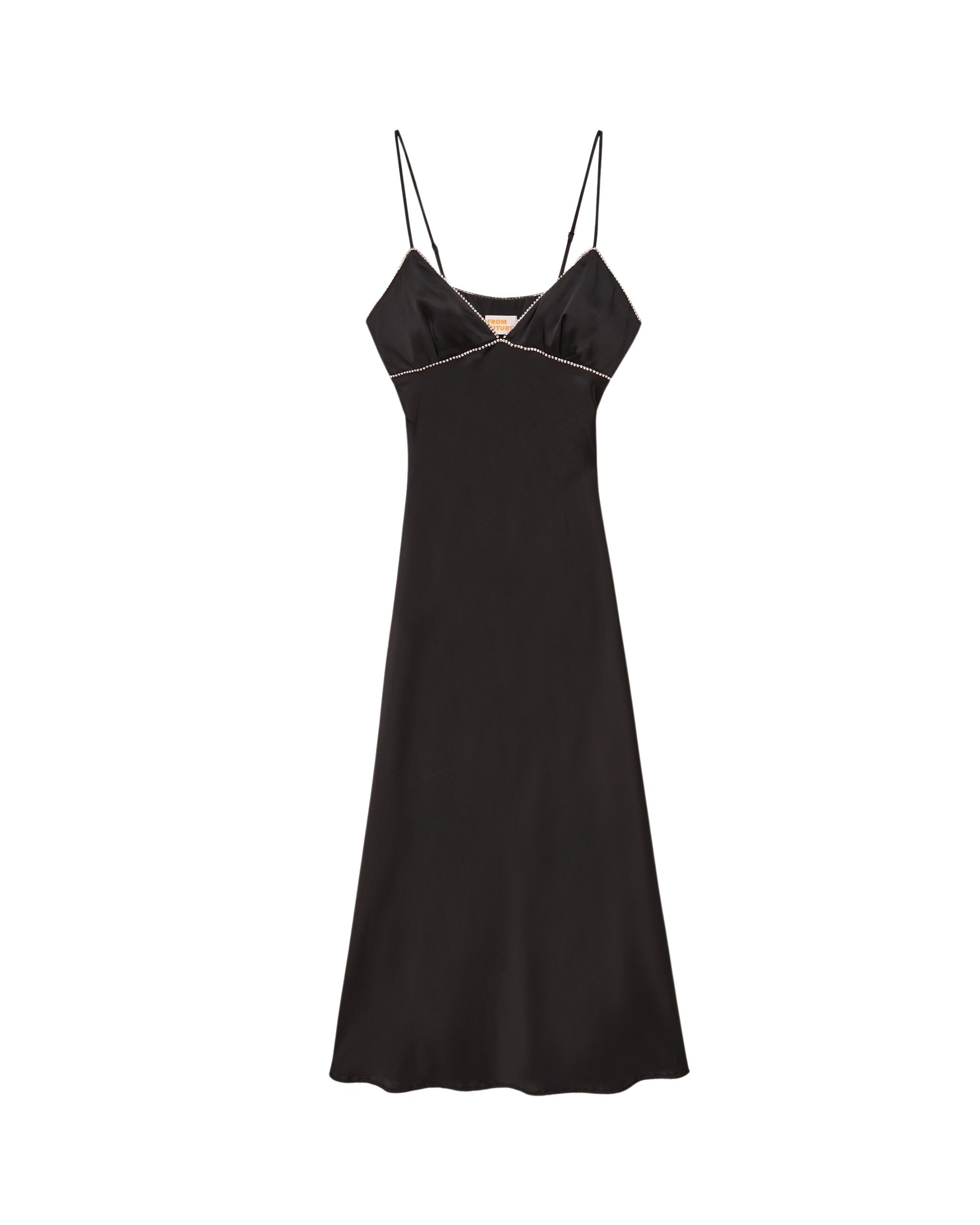 NOIR / DJV / QTY : 13 / Robe Longue Bretelle Tess - Noir