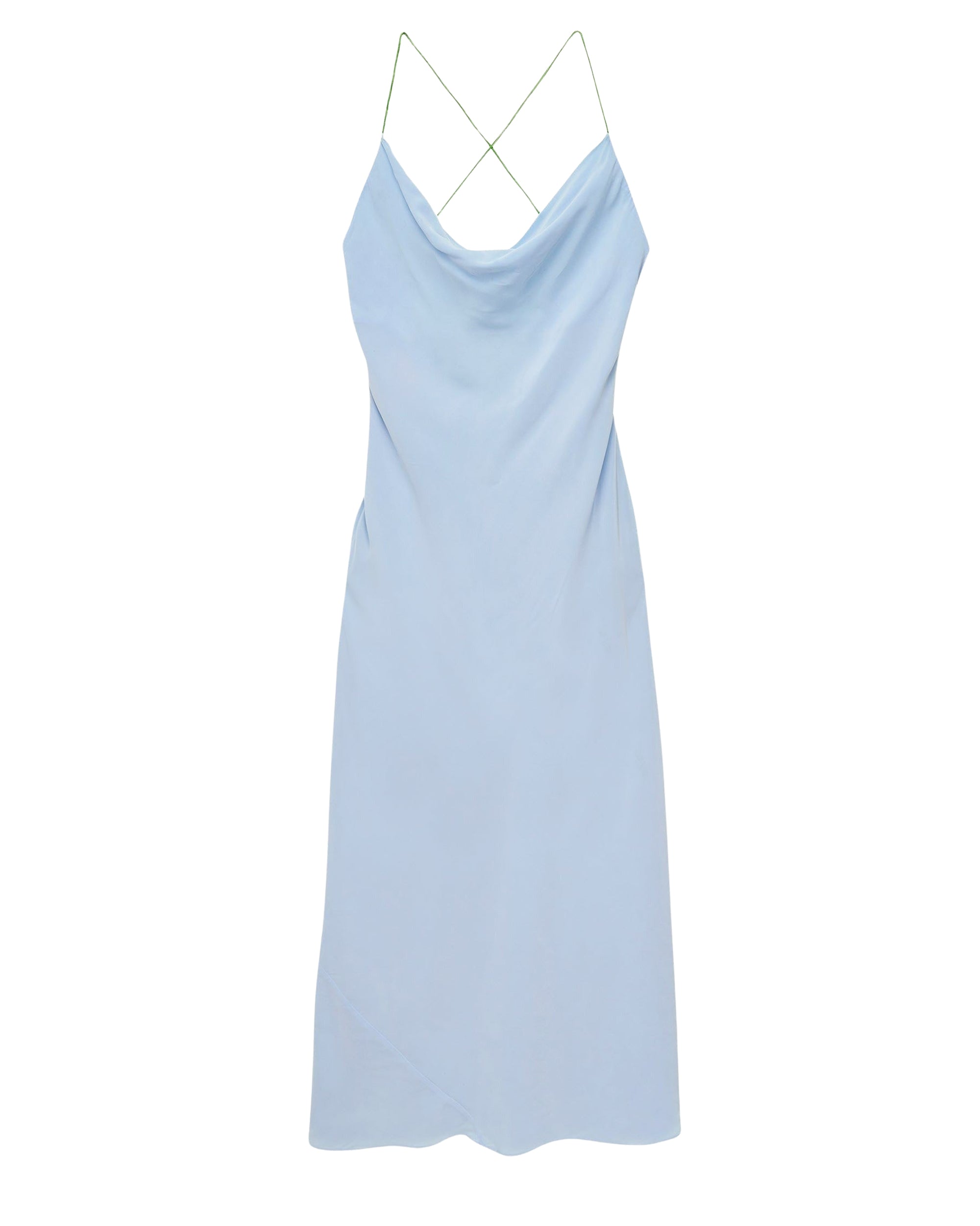 Robe longue à bretelles Emmy - Baby Blue