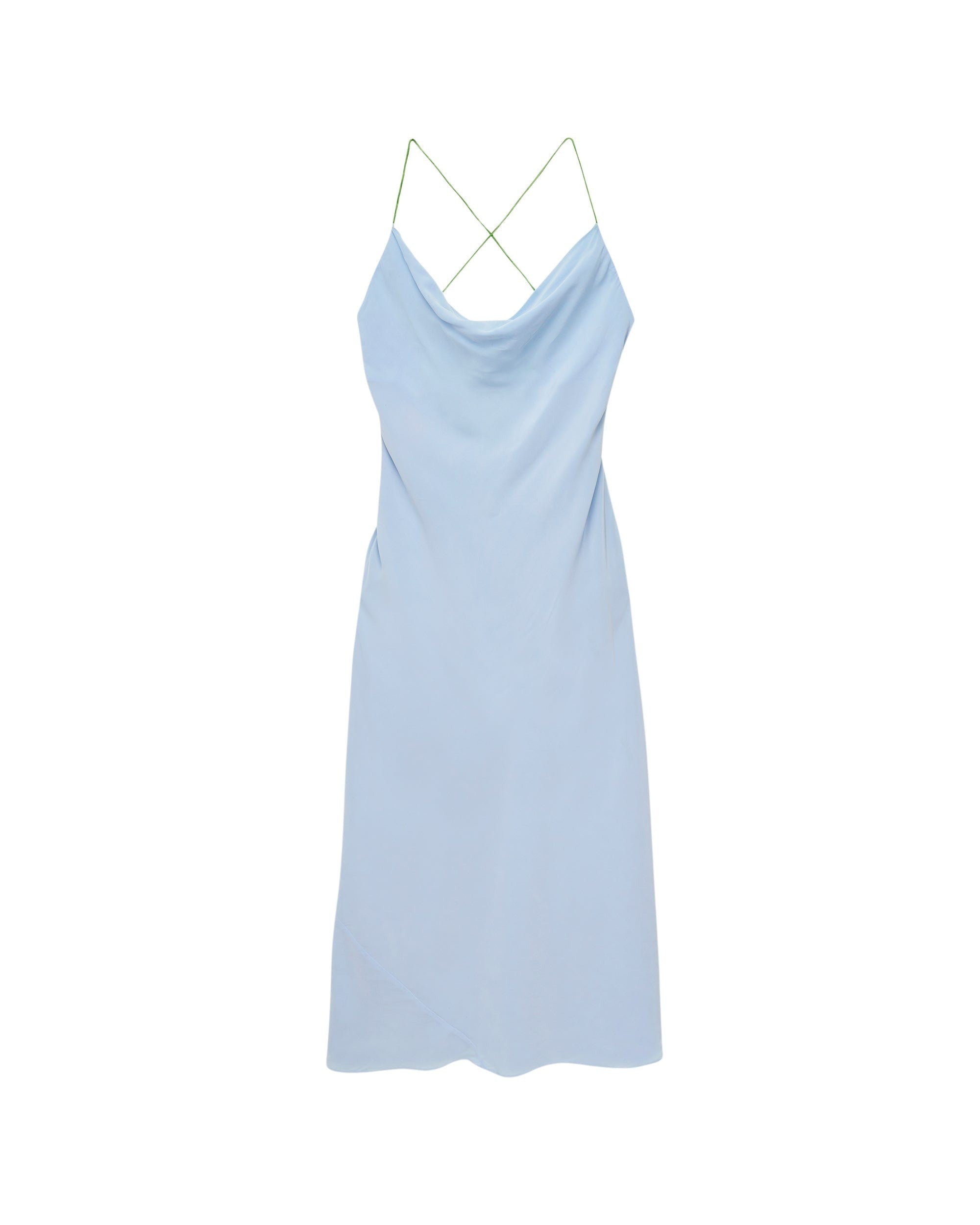 BABY BLUE / DJV / QTY : 56 / Robe Longue Bretelle Emmy - Baby Blue