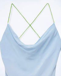BABY BLUE / DJV / QTY : 56 / Robe Longue Bretelle Emmy - Baby Blue