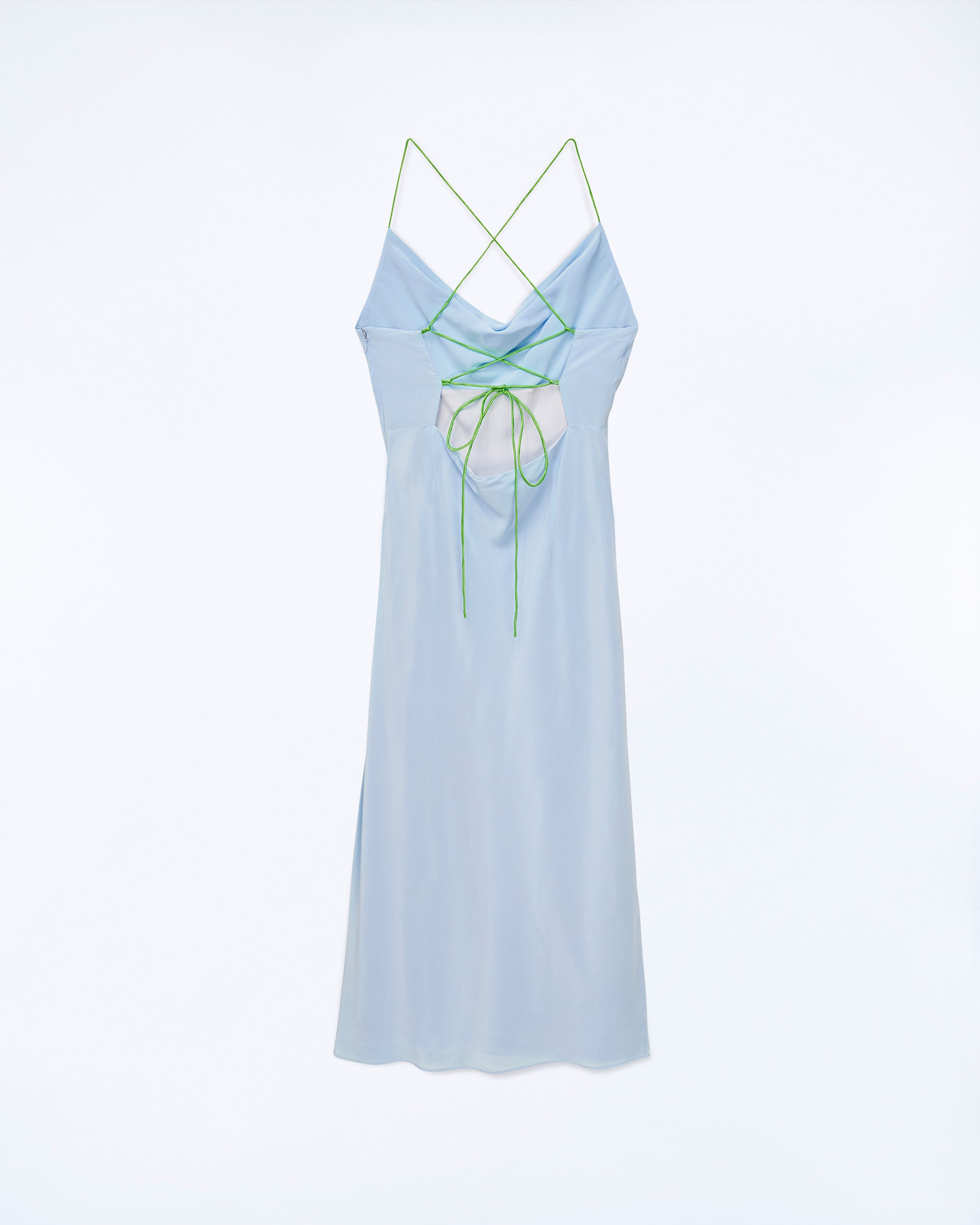 Robe longue à bretelles Emmy - Baby Blue