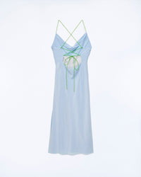 BABY BLUE / DJV / QTY : 56 / Robe Longue Bretelle Emmy - Baby Blue