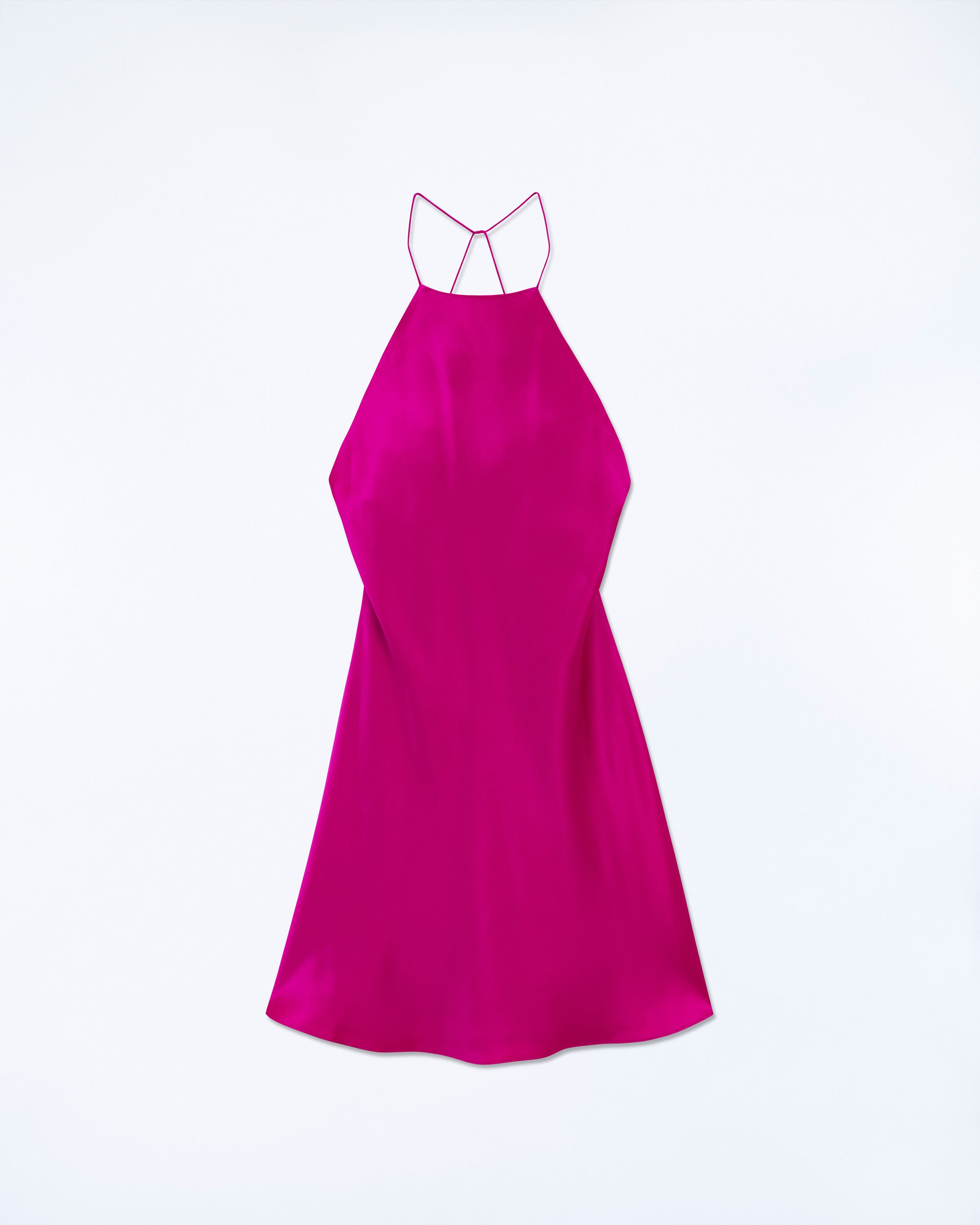 RASPBERRY PINK / NEW / QTY : 2 / Robe Courte Bretelle Selena - Raspberry Pink