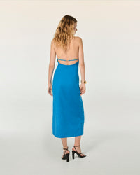 TROPICAL BLUE
 / NEW / QTY : 12 / Robe Longue Bretelle Josie - Tropical Blue