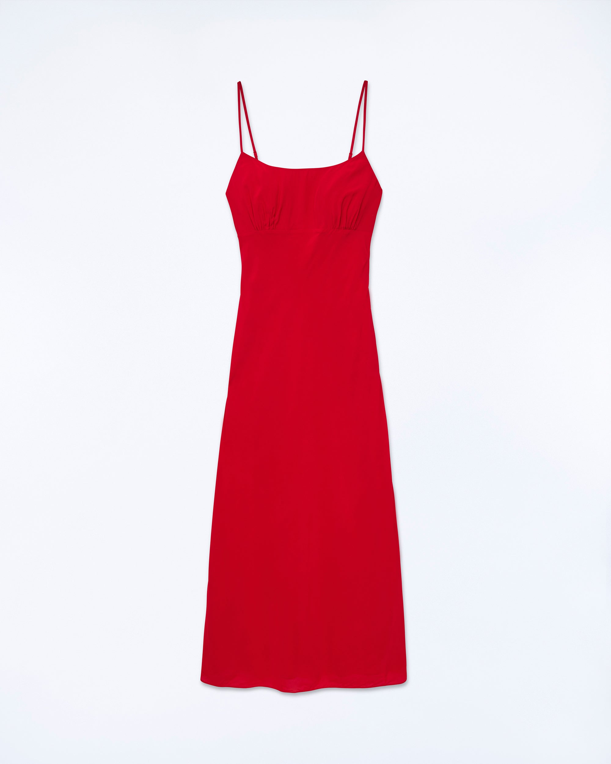 RED / NEW / QTY : 6 / Robe Longue Bretelle Ilona - Red