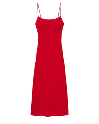 Robe longue à bretelles Ilona - Red
