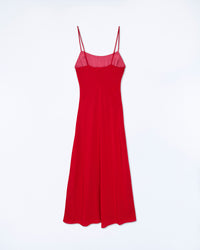 RED / NEW / QTY : 6 / Robe Longue Bretelle Ilona - Red