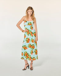 ORANGE SKY / NEW / QTY : 1 / Robe Longue Bretelle Ilona - Orange Sky
