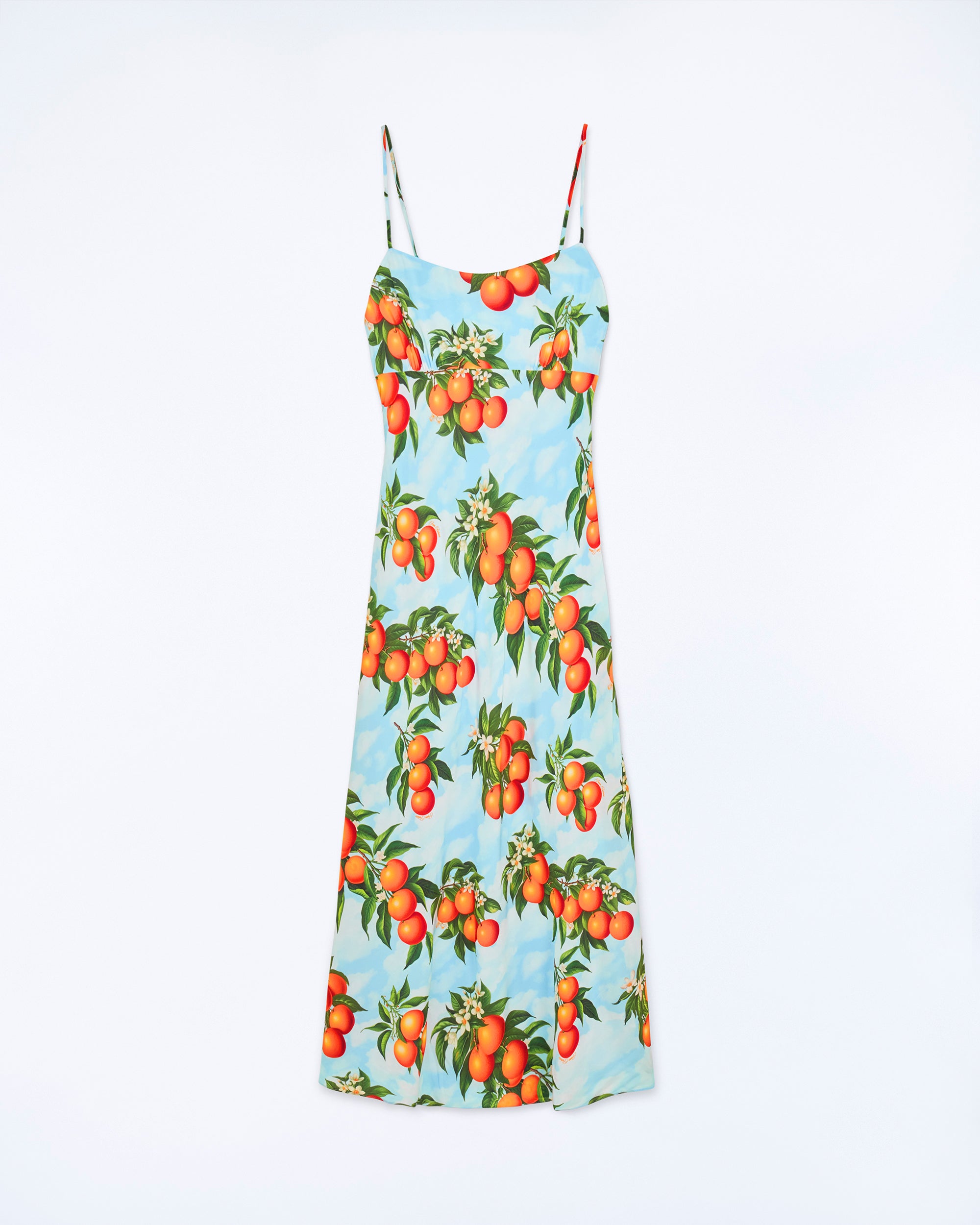 ORANGE SKY / NEW / QTY : 1 / Robe Longue Bretelle Ilona - Orange Sky