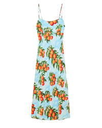 Robe longue à bretelles Ilona - Orange Sky
