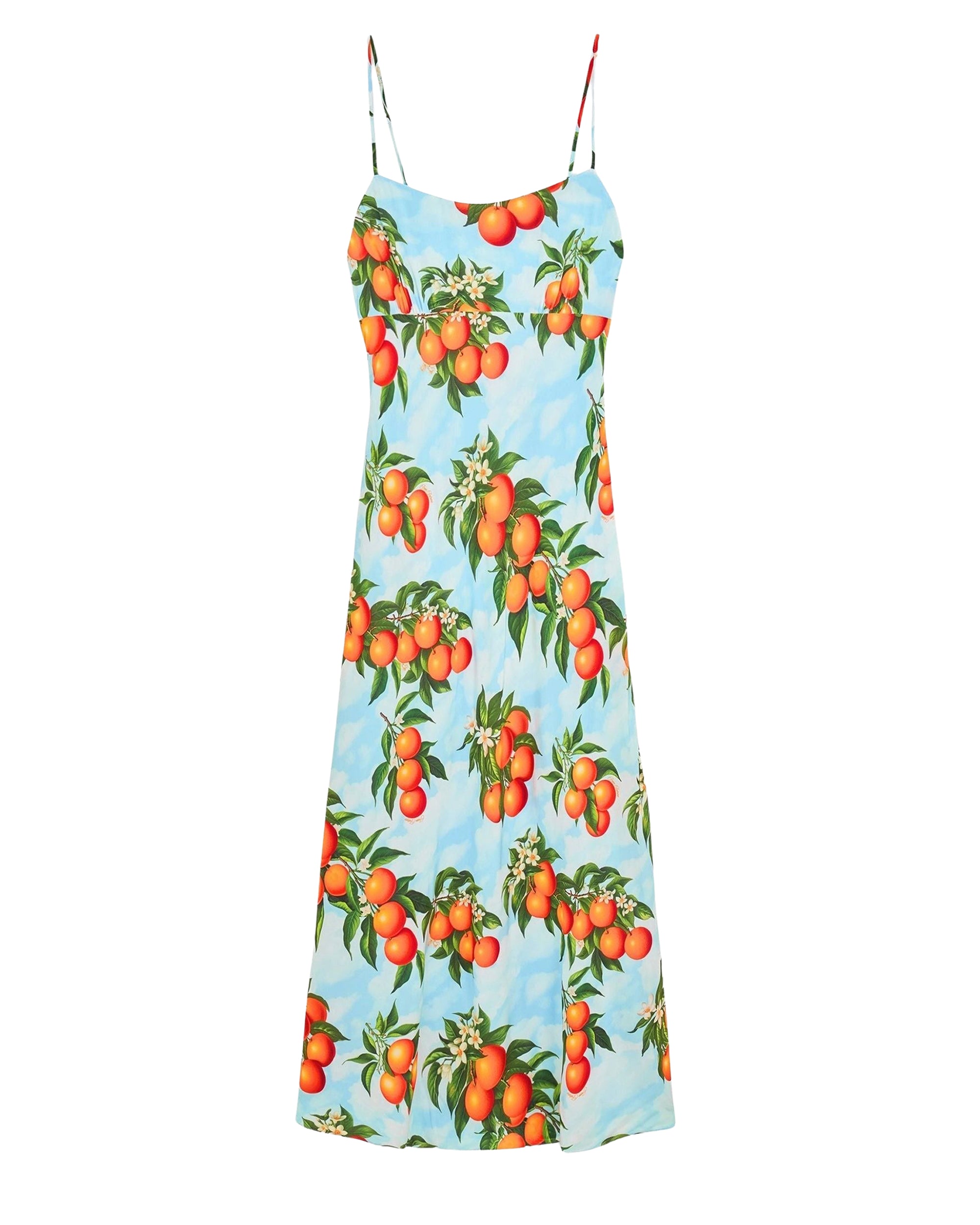 Robe longue à bretelles Ilona - Orange Sky