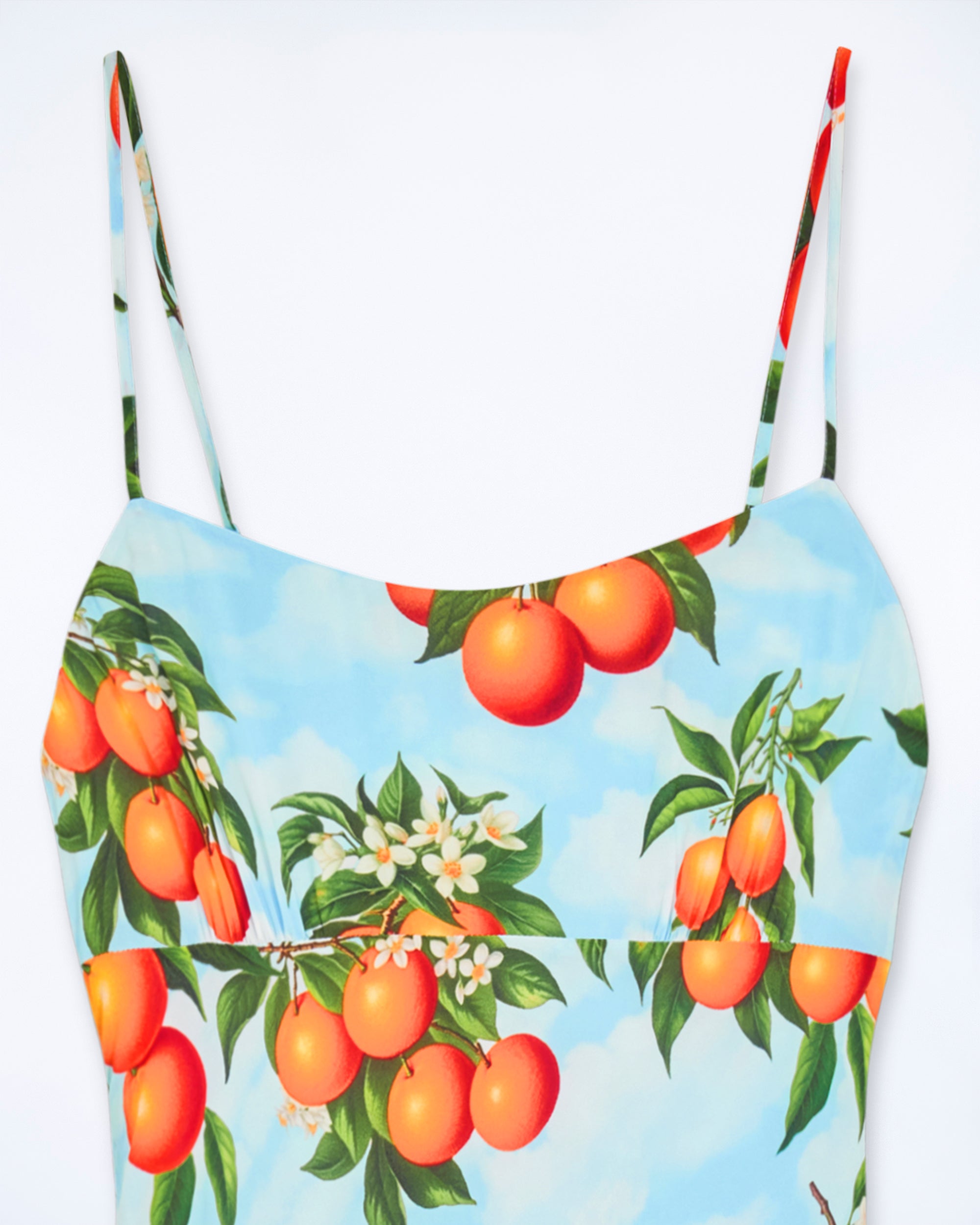 Robe longue à bretelles Ilona - Orange Sky