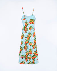 Robe longue à bretelles Ilona - Orange Sky