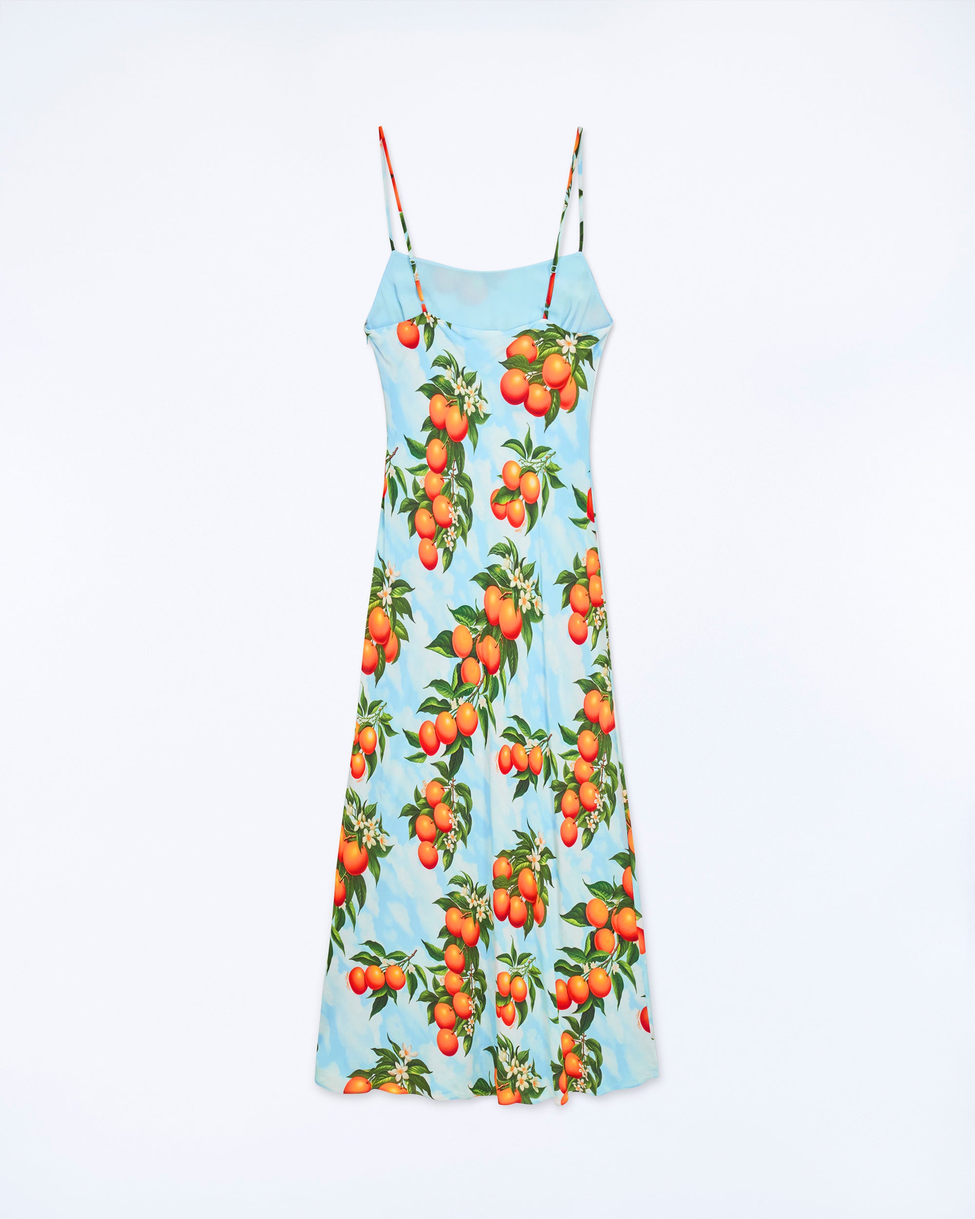 Robe longue à bretelles Ilona - Orange Sky