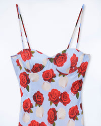 Robe longue à bretelles Vénus en soie - Coquillage