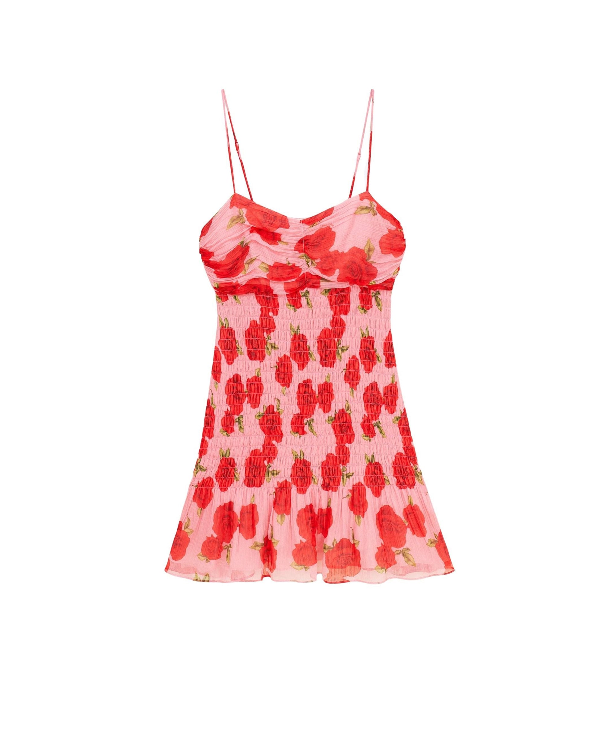 Robe courte à bretelles Ellie - Hot Roses