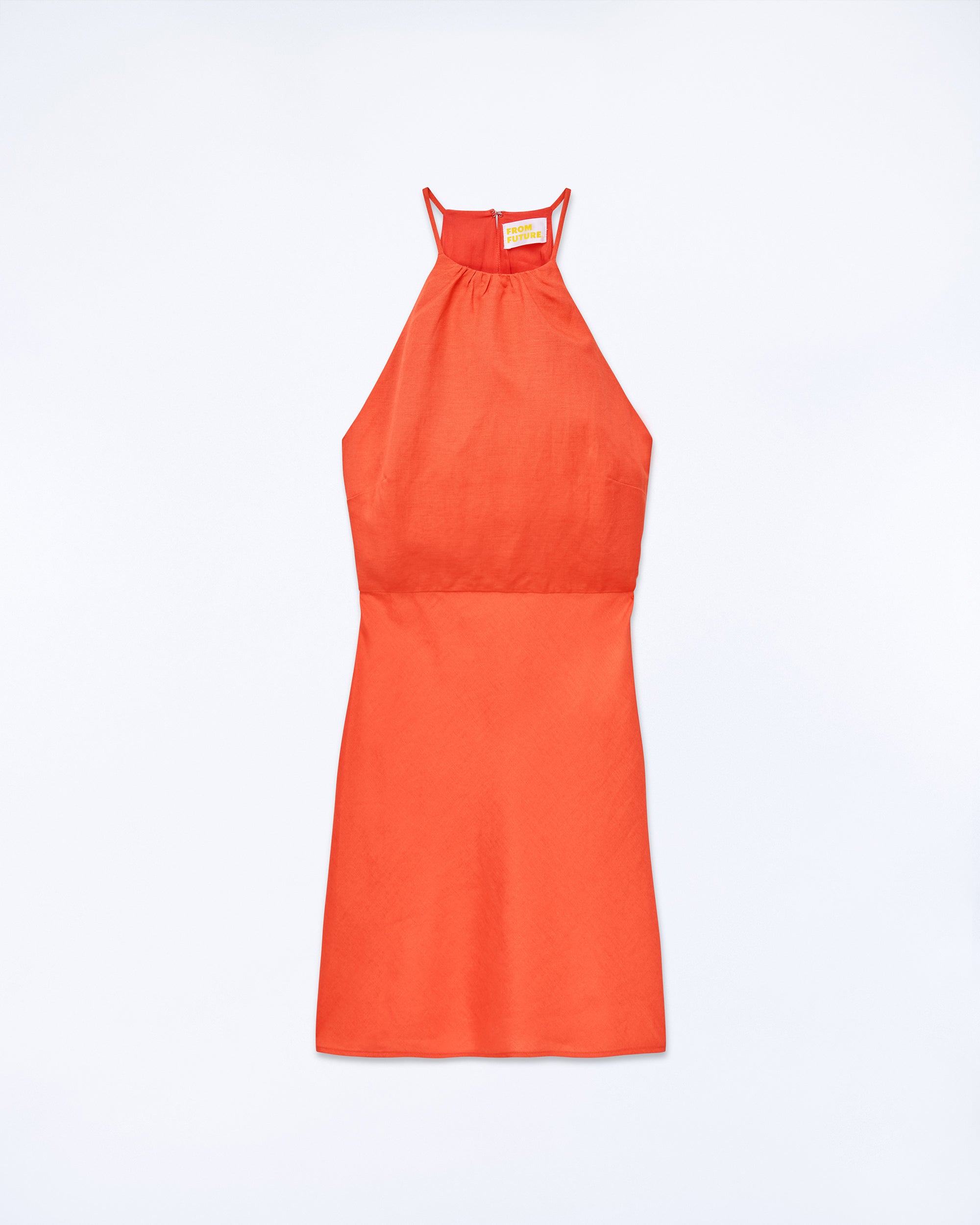 ORANGE / NEW / QTY : 1 / Robe Courte Bretelle Betty - Orange