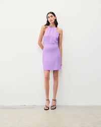 LILAS / NEW / QTY : 5 / Robe Courte Bretelle Betty - Lilas