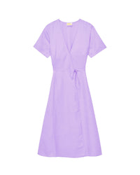 Robe Longue Manche Courte Evie - Lilas