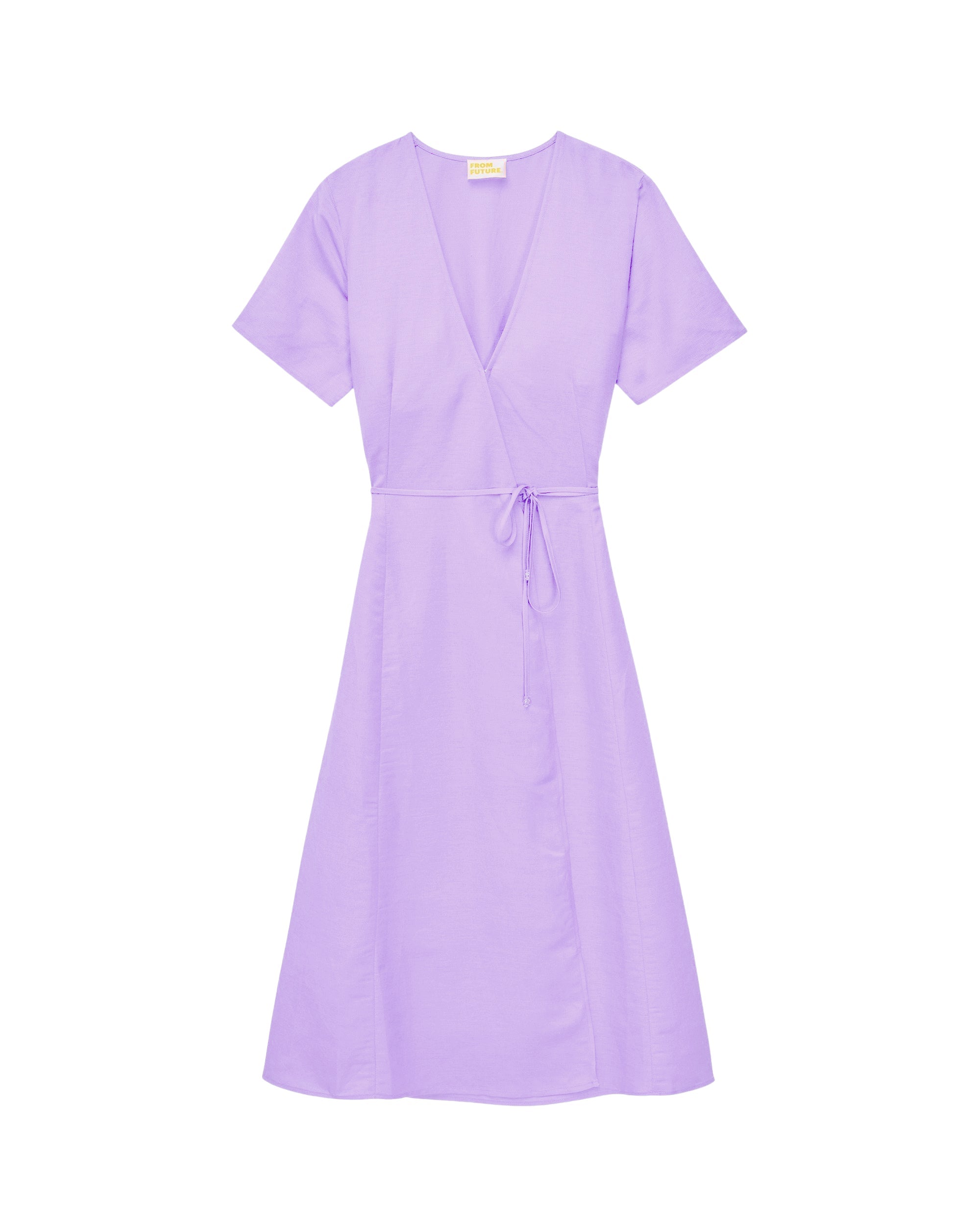 Robe Longue Manche Courte Evie - Lilas