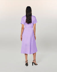 Linen maxi dress - Lilac