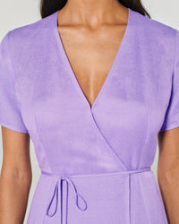 Linen maxi dress - Lilac