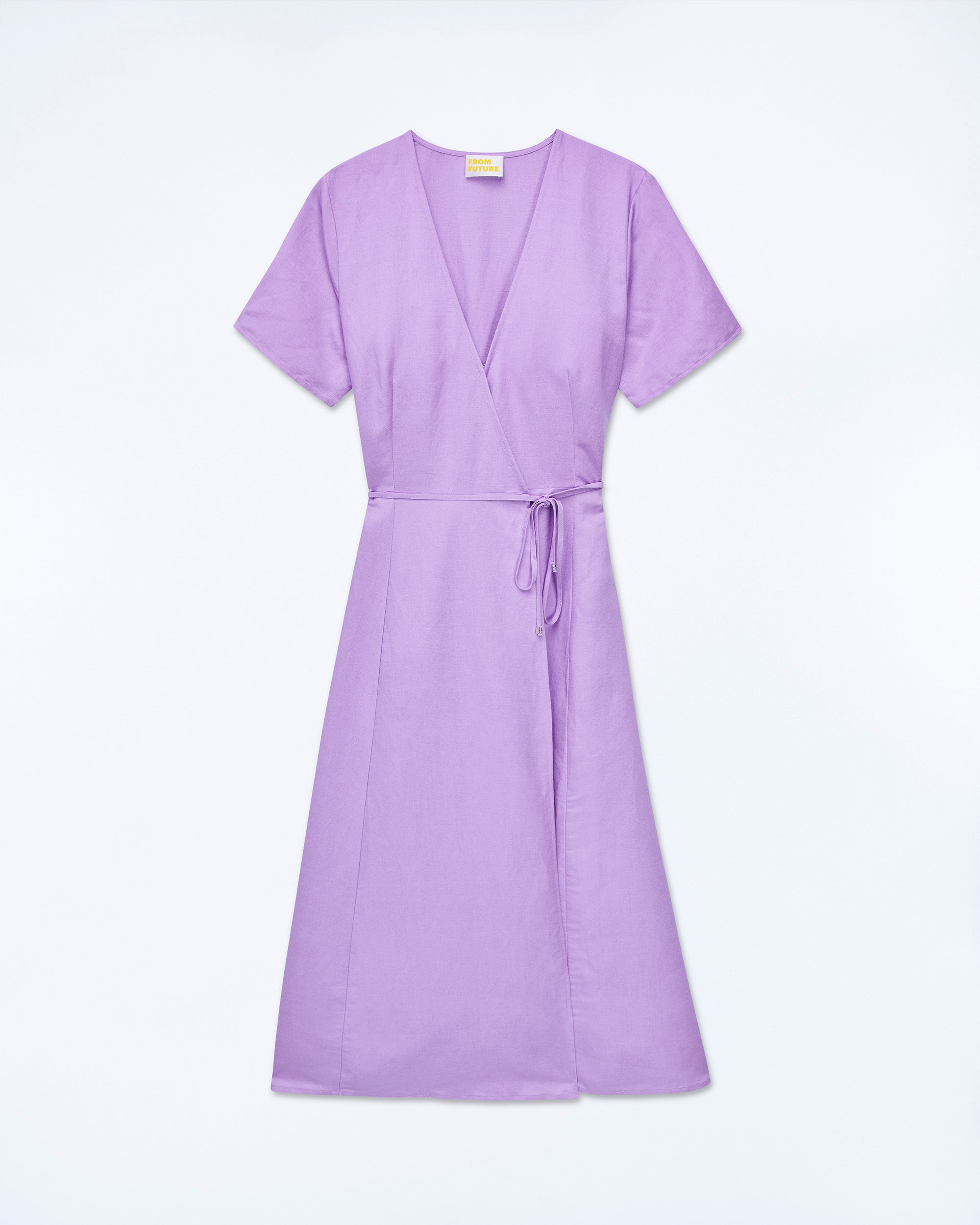 LILAS / NEW / QTY : 93 / Robe Longue Manche Courte Evie - Lilas