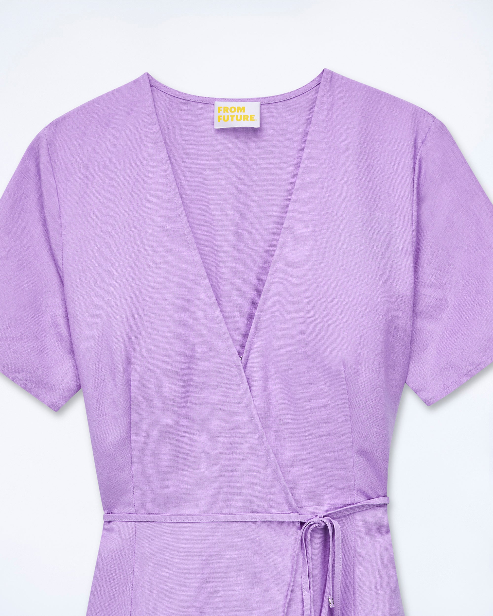 LILAS / NEW / QTY : 93 / Robe Longue Manche Courte Evie - Lilas