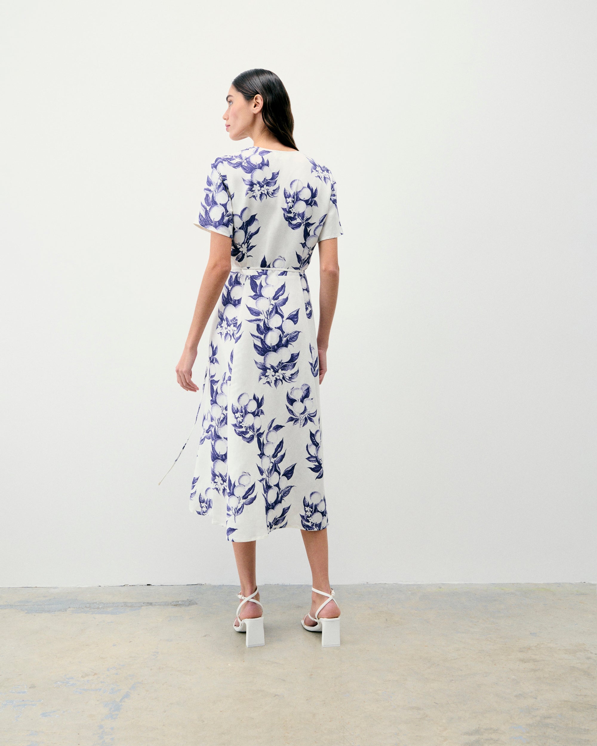 TOILE DE JOUY / NEW / QTY : 4 / Robe Longue Manche Courte Evie - Toile De Jouy