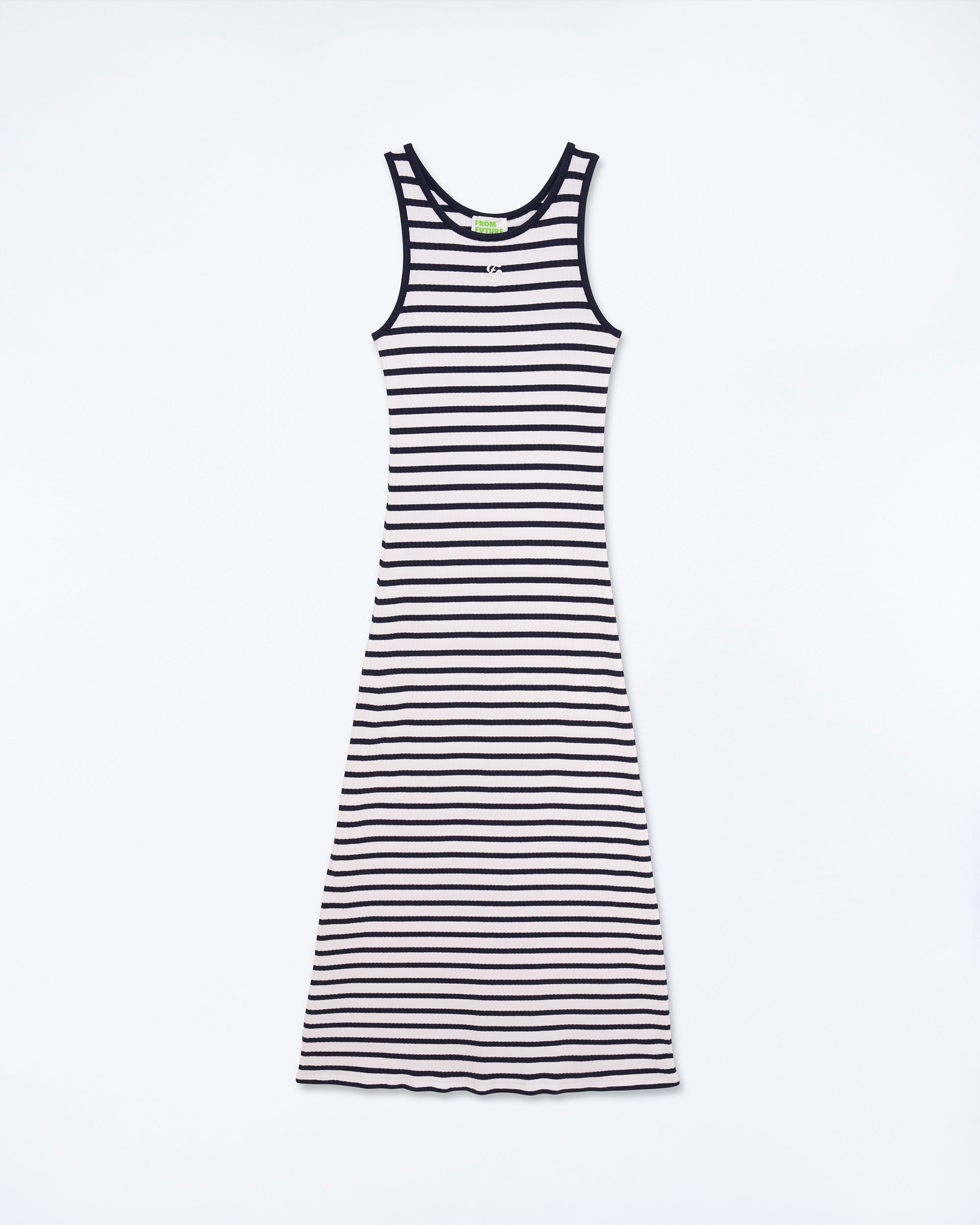 ECRU/NAVY / NEW / QTY : 43 / Robe Longue Bretelle - Ecru/Navy