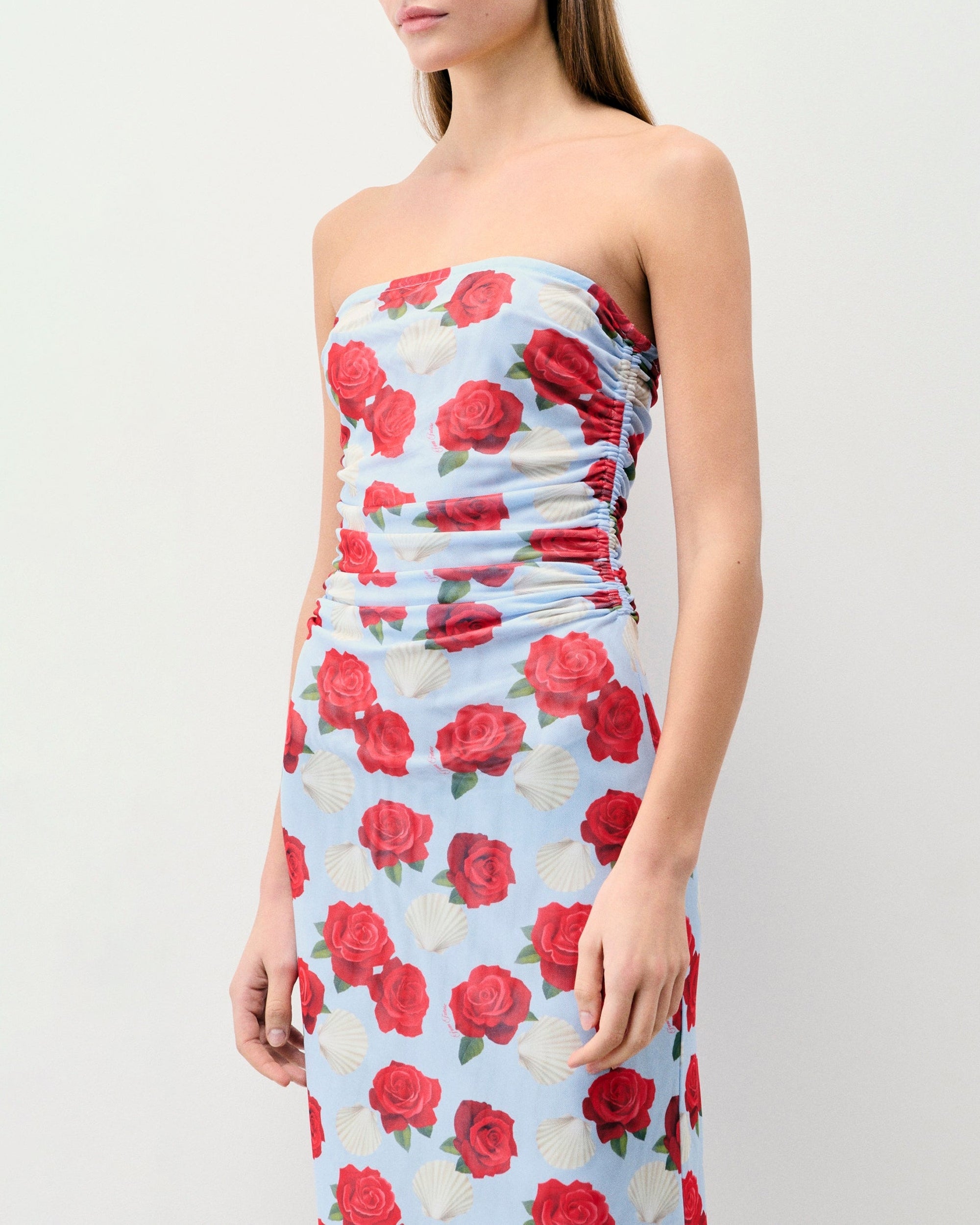 Robe longue bustier en mesh - Coquillages & Crustacés