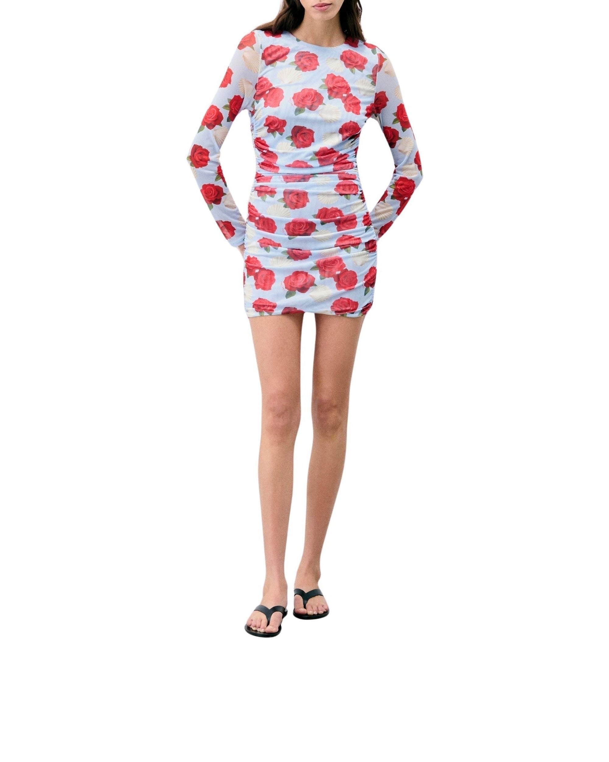 Short dress with long sleeves - Coquillage