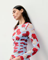 Robe Courte Manche Longue Mesh   - Coquillages Et Crustacés