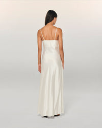 ECRU / DJV / QTY : 7 / Robe Longue Bretelle Rosa - Ecru
